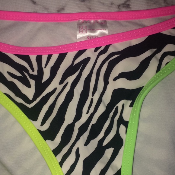 Zebra & Neon Print Bikini Bottoms - Picture 3 of 6